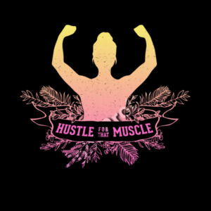 hustle for the muscle hat Design