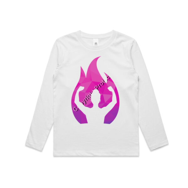 Woman on fire kids singlet Thumbnail