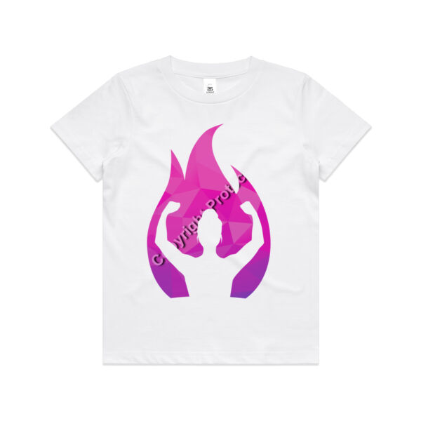 Woman on fire kids singlet Thumbnail